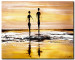 Canvas Print Walking on the beach 49621