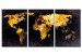 Canvas Print The World map - quicksands 55621
