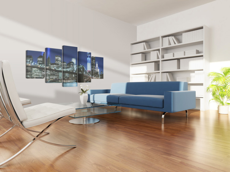 Canvas Print Blue NYC 58321 additionalImage 3