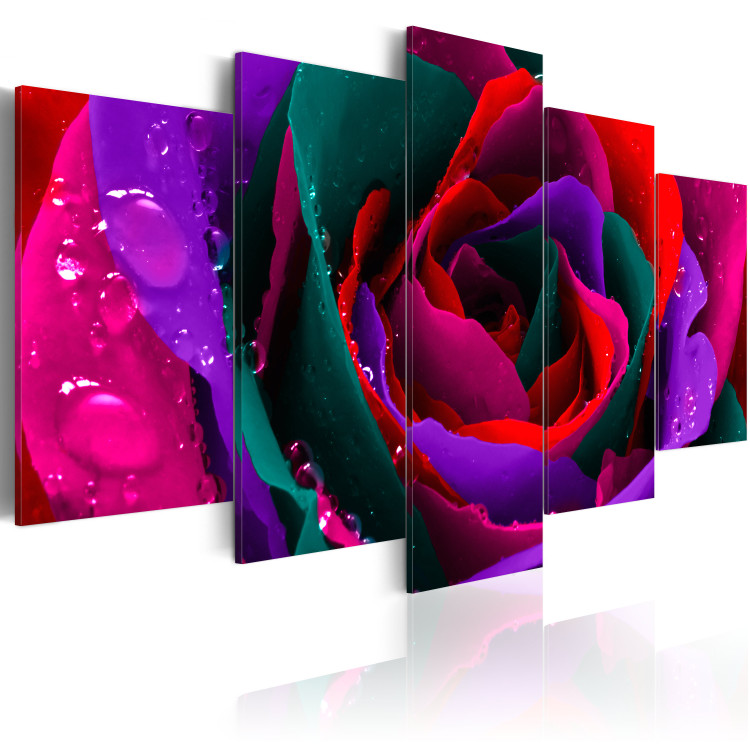 Canvas Art Print Multicoloured rose 58721 additionalImage 2