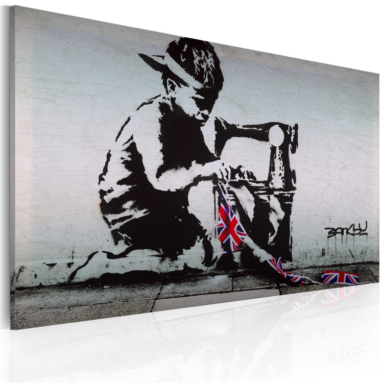 Canvas Union Jack Kid (Banksy) 58921 additionalImage 2