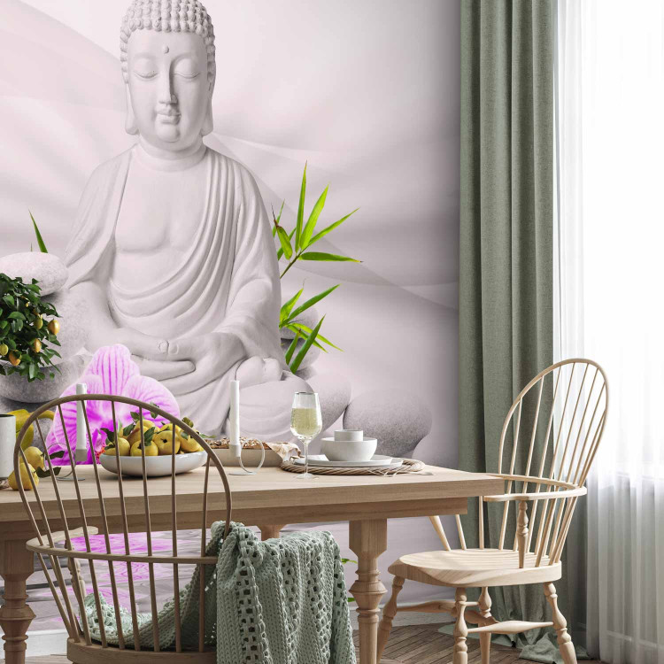 Photo Wallpaper Buddha and pink orchids 61421 additionalImage 7