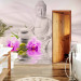 Photo Wallpaper Buddha and pink orchids 61421 additionalThumb 8