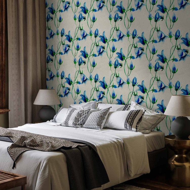 Modern Wallpaper Blue Bell Flowers 92021 additionalImage 4