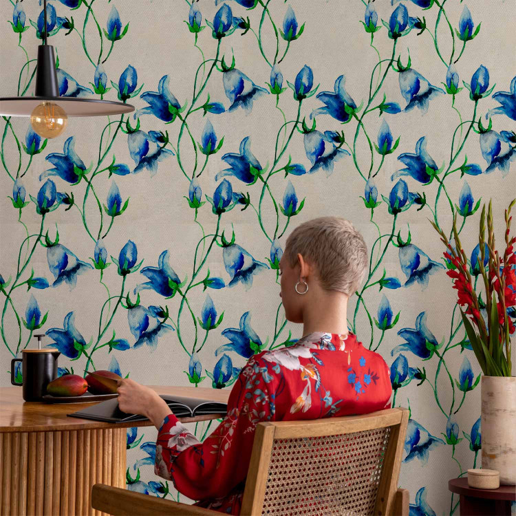 Modern Wallpaper Blue Bell Flowers 92021 additionalImage 5