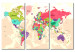 Decorative Pinboard Geography of Colours [Cork Map] 92221 additionalThumb 2