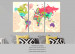 Decorative Pinboard Geography of Colours [Cork Map] 92221 additionalThumb 7