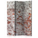 Room Divider Screen Echo of Past Days - urban texture of red brick with white detail 95421