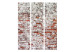 Room Divider Screen Echo of Past Days - urban texture of red brick with white detail 95421 additionalThumb 3