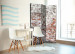 Room Divider Screen Echo of Past Days - urban texture of red brick with white detail 95421 additionalThumb 4