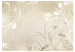 Wall Mural Retro symphony - white and brown ornaments on a cream background 96621 additionalThumb 1