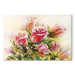 Canvas Wonderful Roses - Colorful Bouquet of Flowers in Hand-painted Motif 98021