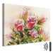 Canvas Wonderful Roses - Colorful Bouquet of Flowers in Hand-painted Motif 98021 additionalThumb 8