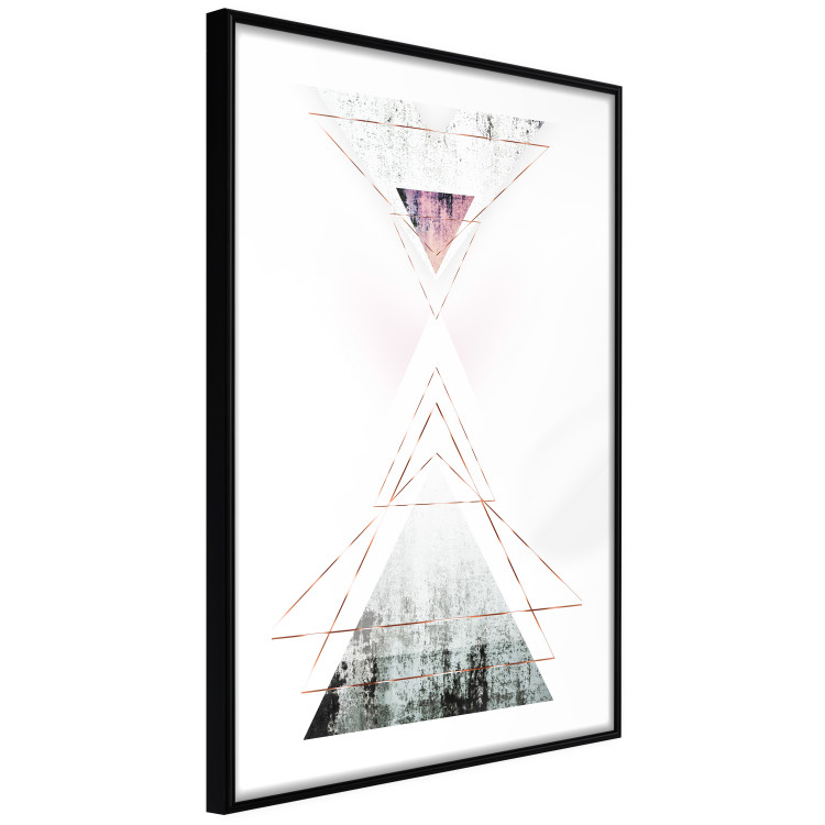 Wall Poster Geometric Abstraction - modern composition with golden triangles 114431 additionalImage 11