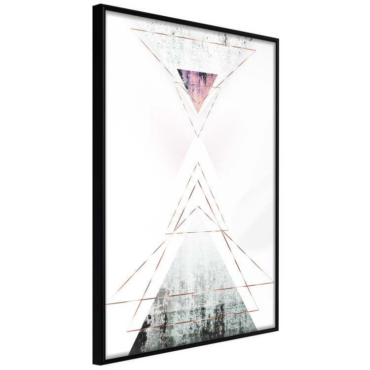 Wall Poster Geometric Abstraction - modern composition with golden triangles 114431 additionalImage 10