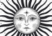 Wall Poster Moon Phases - black and white composition with the sun with a human face 117031 additionalThumb 9