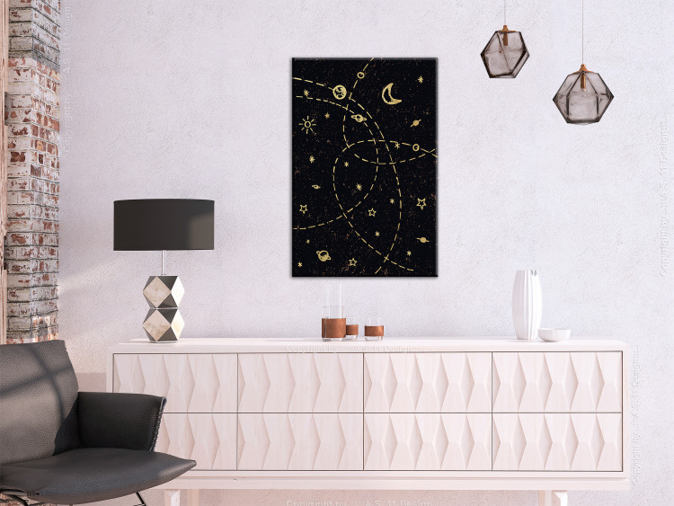 Canvas Abstract galaxy - fancy outer space in a graphic theme 117731 additionalImage 3