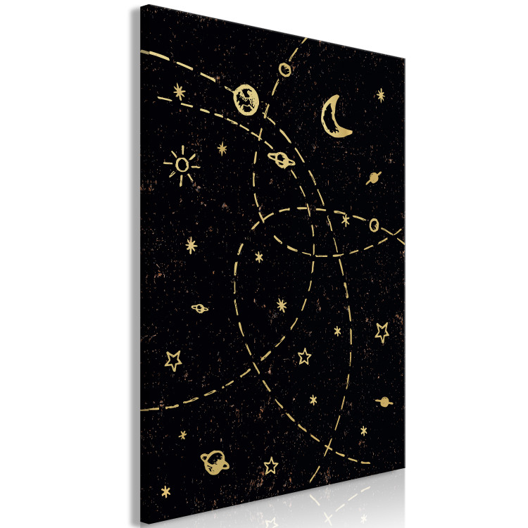 Canvas Abstract galaxy - fancy outer space in a graphic theme 117731 additionalImage 2