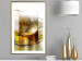 Wall Poster Thought - geometric abstraction with dandelions in golden shades 118331 additionalThumb 13