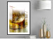 Wall Poster Thought - geometric abstraction with dandelions in golden shades 118331 additionalThumb 10