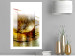 Wall Poster Thought - geometric abstraction with dandelions in golden shades 118331 additionalThumb 2