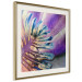 Wall Poster Colorful Monstera - colorful abstraction with a leaf of an exotic plant 120831 additionalThumb 2