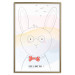 Wall Poster Greetings from Rabbit - animal with glasses and English texts 122931 additionalThumb 20