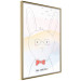 Wall Poster Greetings from Rabbit - animal with glasses and English texts 122931 additionalThumb 12