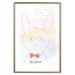 Wall Poster Greetings from Rabbit - animal with glasses and English texts 122931 additionalThumb 14
