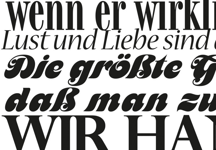 Poster Lebe dein Leben - black German text in the form of a quote 123131 additionalImage 9