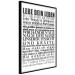 Poster Lebe dein Leben - black German text in the form of a quote 123131 additionalThumb 6
