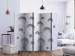 Room Divider Screen Harmony of Modernity II (5-piece) - white abstraction in circles 124031 additionalThumb 2