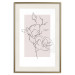 Poster Creamy Magnolia - abstract line art of magnolia flower on light background 127831 additionalThumb 23