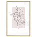 Poster Creamy Magnolia - abstract line art of magnolia flower on light background 127831 additionalThumb 26