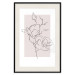 Poster Creamy Magnolia - abstract line art of magnolia flower on light background 127831 additionalThumb 24