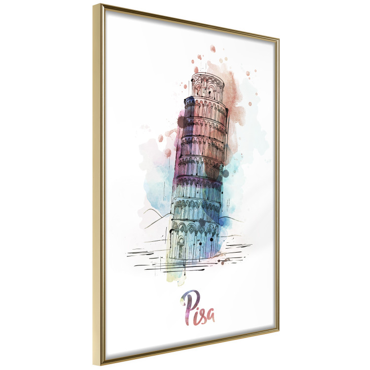 Wall Poster Colorful Memory - colorful architecture of Italy and English text 129431 additionalImage 12