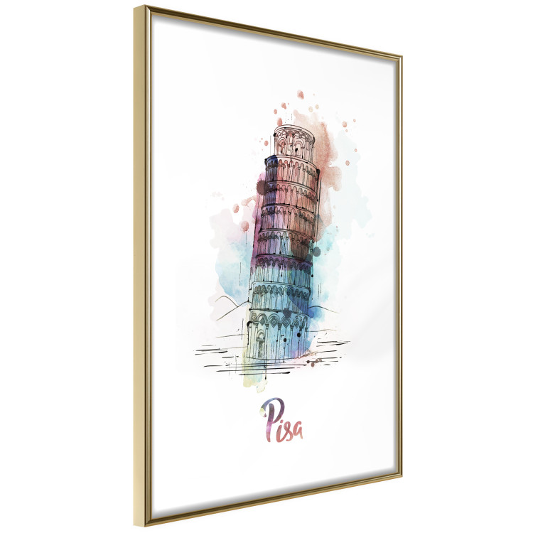 Wall Poster Colorful Memory - colorful architecture of Italy and English text 129431 additionalImage 7