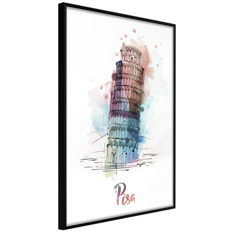Wall Poster Colorful Memory - colorful architecture of Italy and English text 129431 additionalImage 11
