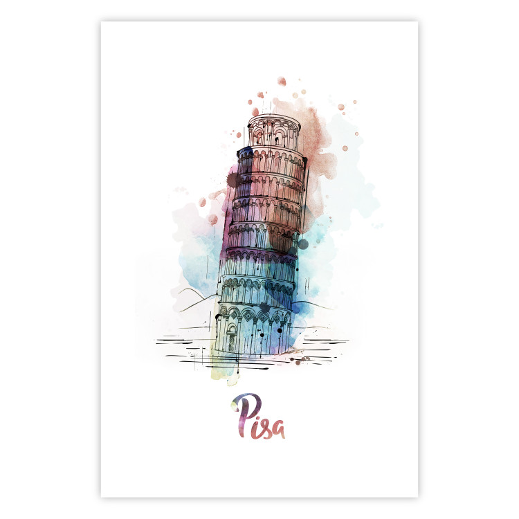 Wall Poster Colorful Memory - colorful architecture of Italy and English text 129431 additionalImage 19