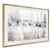 Poster Land of Ice - winter landscape of a meadow with golden plants on a light background 129831 additionalThumb 4