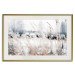 Poster Land of Ice - winter landscape of a meadow with golden plants on a light background 129831 additionalThumb 20