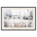 Poster Land of Ice - winter landscape of a meadow with golden plants on a light background 129831 additionalThumb 19