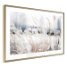 Poster Land of Ice - winter landscape of a meadow with golden plants on a light background 129831 additionalThumb 10