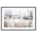 Poster Land of Ice - winter landscape of a meadow with golden plants on a light background 129831 additionalThumb 15
