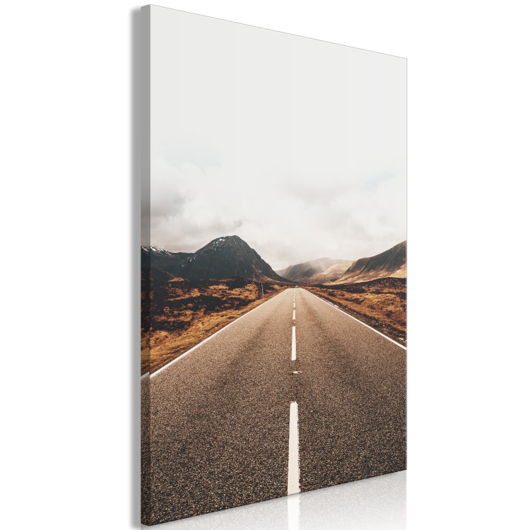 Canvas Print Forward (1-piece) Vertical - road landscape in mountain scenery 130231 additionalImage 2