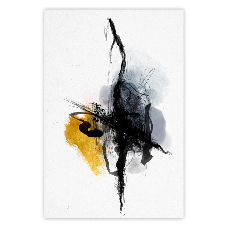 Gallery wall art Golden and black abstractions 143375 additionalImage 3