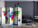Room Divider The map of happiness II (5-piece) - watercolor painted world map 132631 additionalThumb 4