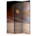 Room Divider Screen Small and Big Planet (3-piece) - brown-beige fantasy in space 132931