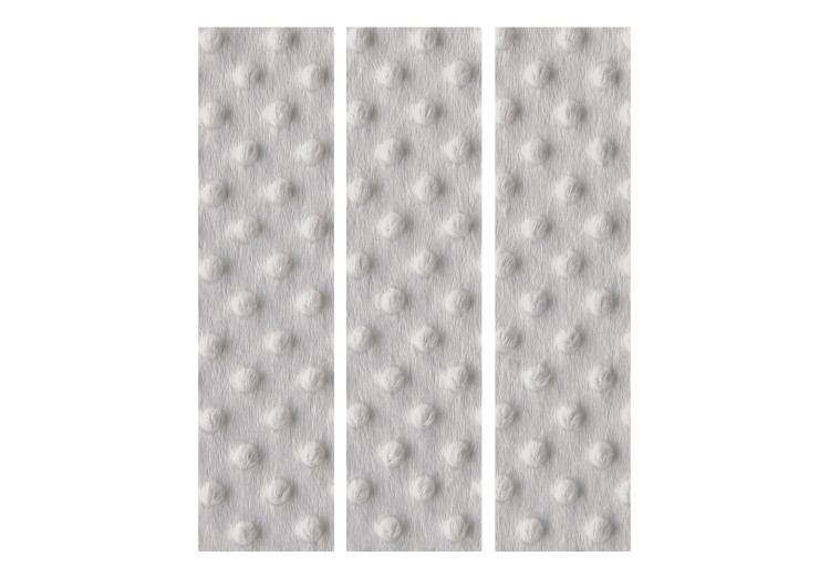 Folding Screen White Teddy Bear - texture of rough toilet paper 133631 additionalImage 3