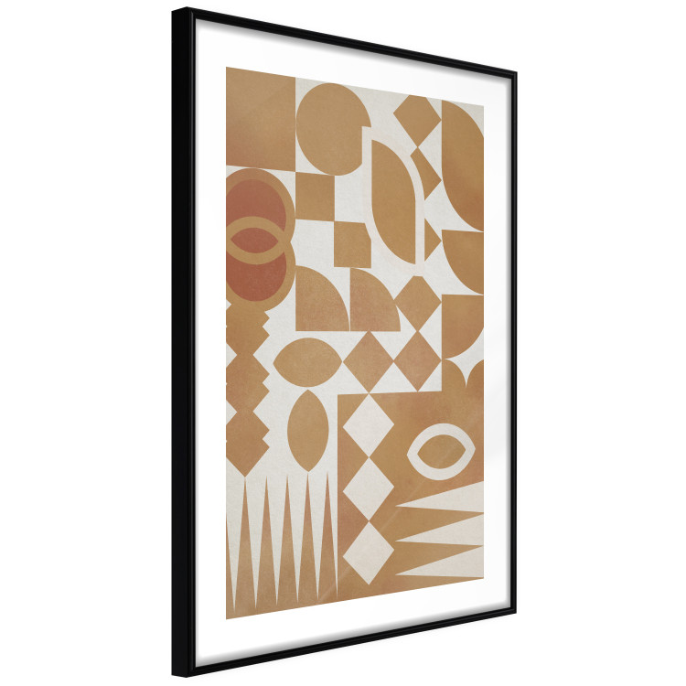 Poster Figurative Harmony - abstract and orange geometric figures 134831 additionalImage 8